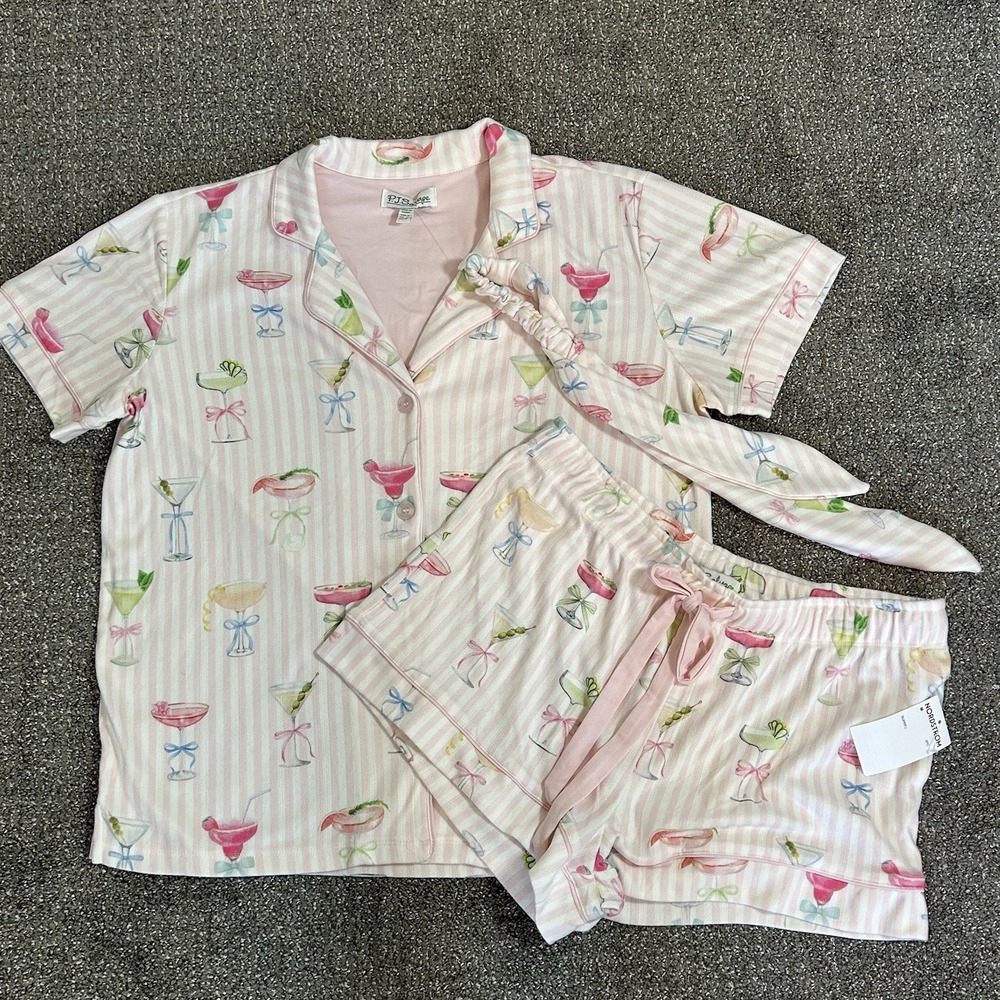 *NWT P.J. Salvage  Pretty Punch Cocktail 3-Piece PJ Set - MEDIUM - SO soft $100